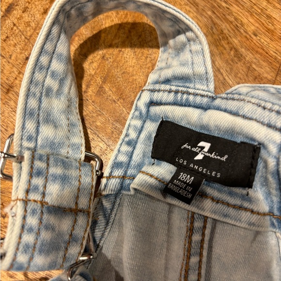 7 for all Mankind Acid Wash Overall 18 month - Picture 3 of 4